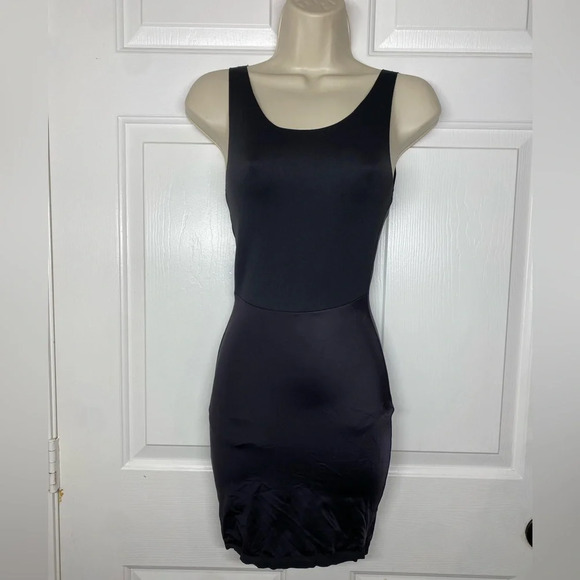 Maidenform Flexees Cool Comfort Ultra Firm Slip Black Dress Shape Wear Sculpt - Picture 3 of 4